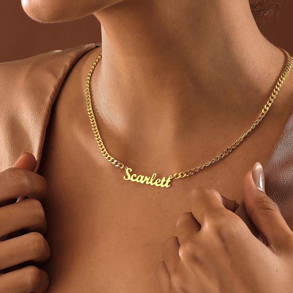Custom Women's Fashion Pendant Necklace, Personalized
